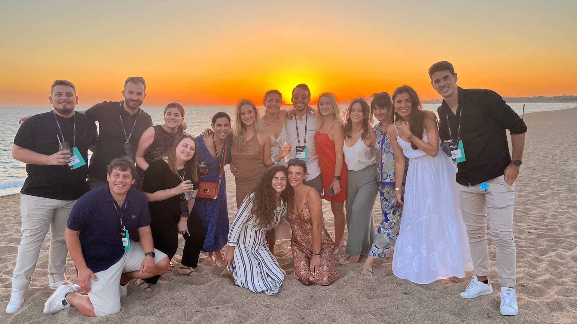 Our team at Costa Navarino watching the beautiful sunset on the second day of the 94th International Selection Panel, July 2022.